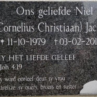 JACKSON Cornelius Christiaan 1979-2019