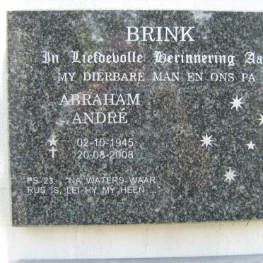 BRINK Abraham André 1945-2008