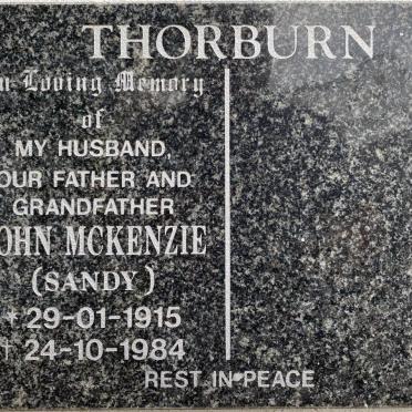 THORBURN John Mckenzie 1915-1984