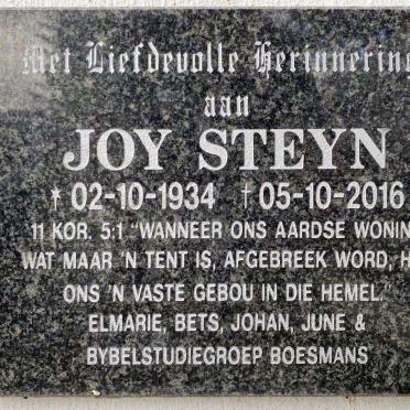 STEYN Joy 1934-2016