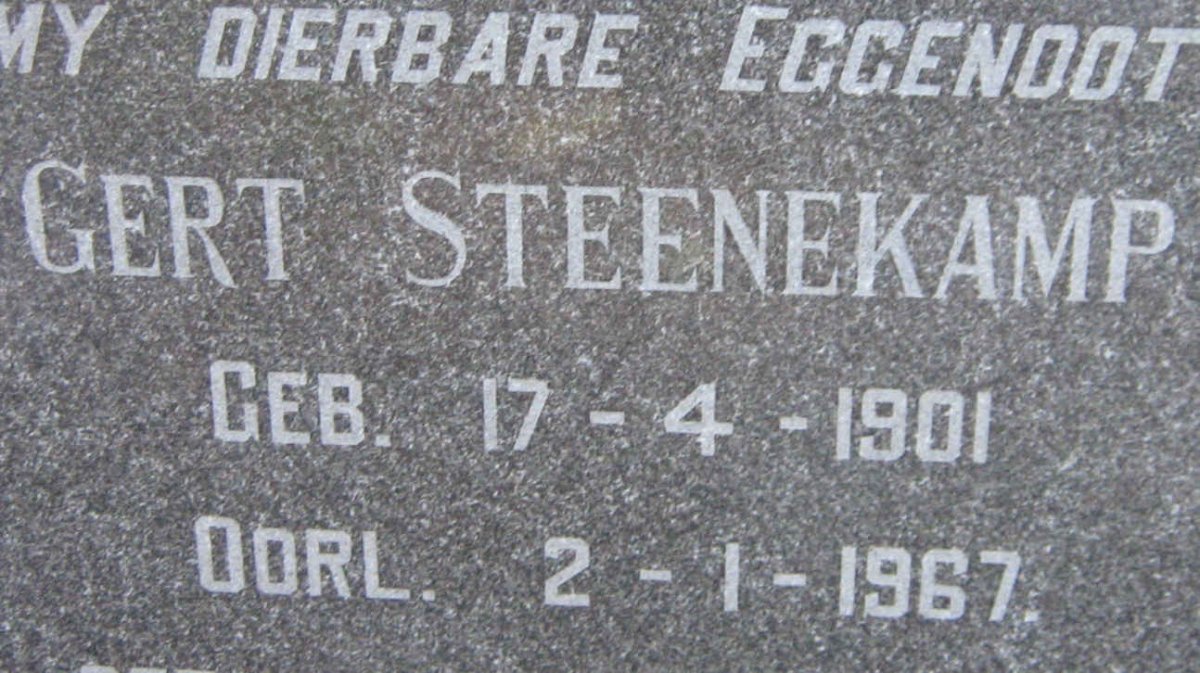 STEENEKAMP Gert 1901-1967