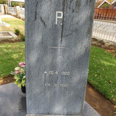 SCHUTTE Andries Daniël 1908-1975 &amp; Maria Christina P. 1920-1992 