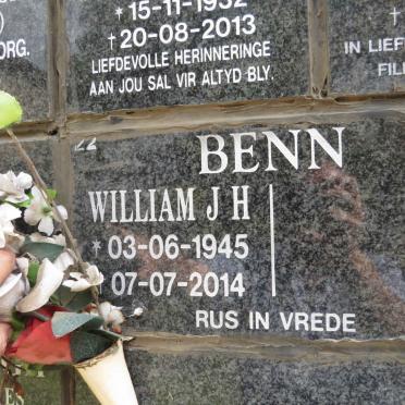 BENN William J.H. 1945-2014