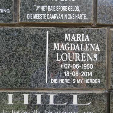 LOURENS Maria Magdalena 1950-2014
