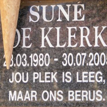 KLERK Sune, de 1980-2005