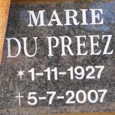 PREEZ Marie, du 1927-2007