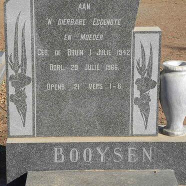 BOOYSEN nee DE BRUIN 1942-1966