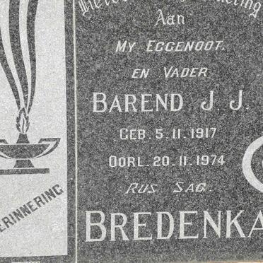 BREDENKAMP Barend J.J. 1917-1974