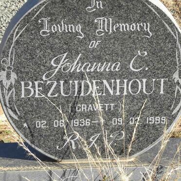 BEZUIDENHOUT Johanna C. nee GRAVETT 1936-1999