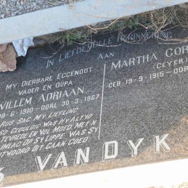 DYK Willem Adriaan, van 1910-1967 &amp; Martha Cornelia GEYER 1915-
