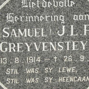 GREYVENSTEYN J.L.P. 1914-1980