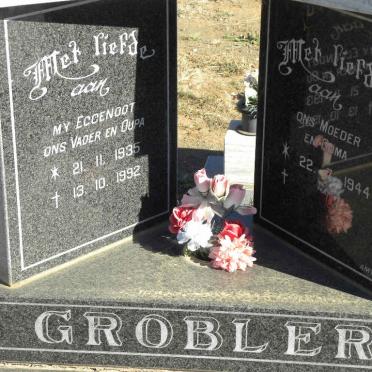 GROBLER Vader 1935-1992 &amp; Moeder 1944-