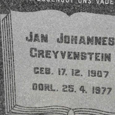 GREYVENSTEIN Jan Johannes 1907-1977