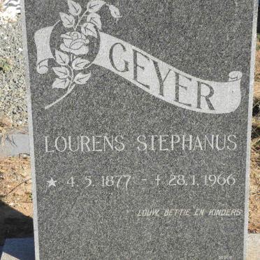 GEYER Lourens Stephanus 1877-1966