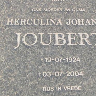JOUBERT Herculina Johanna 1924-2004