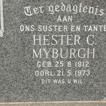 MYBURGH Hester C. 1912-1973