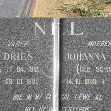 NEL Dries 1912-1985 &amp; Johanna SCHMIDT 1909-