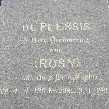 PLESSIS Rosy, du 1904-1989