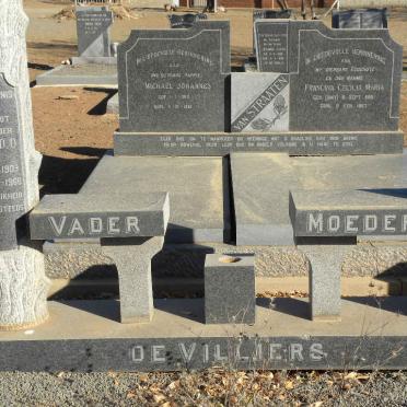VILLIERS Gysbert D.O., de 1909-1966 &amp; Marta V.D. LINDE 1913-1960