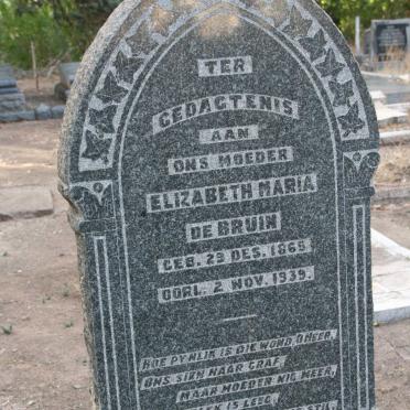 BRUIN Elizabeth Maria, de 1865-1939