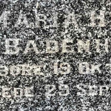 BADENHORST Maria Helena 1921-194?