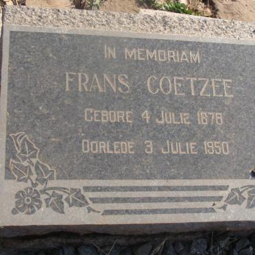 COETZEE Frans 1878-1950