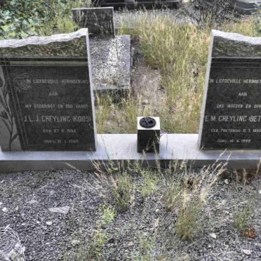 GREYLING J.L.J. 1889-1964 &amp; E.M. PRETORIUS 1895-1989