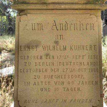 KUHNERT Ernst Wilhelm 1831-1880
