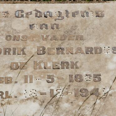 KLERK Hendrik Bernardus, de 1865-1941