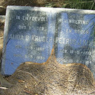KRUGER Petrus J. 1918-1984 &amp; Alida B. 1888-1959