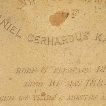 KANNEMEYER Daniel Gerhardus 1821-1885 :: KANNEMEYER James Blake 1866-1870