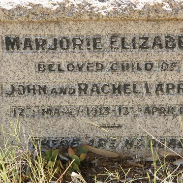 LAPRAIK Marjorie Elizabeth 1913-1936