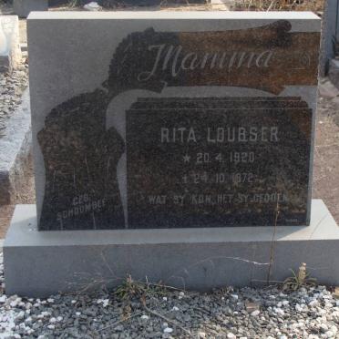 LOUBSER Rita neé SCHOOMBEE 1920-1972
