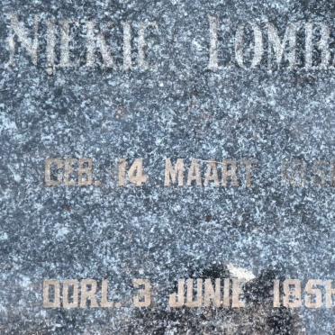 LOMBARD Niekie 1951-1951
