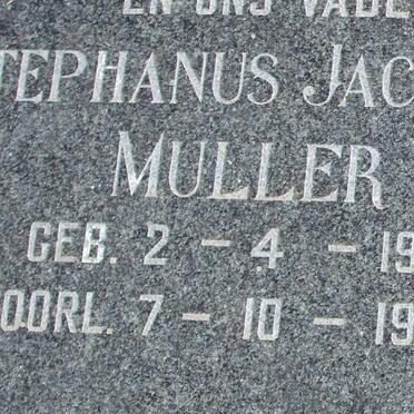 MULLER Stephanus Jacobus 1905-1964