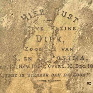 POSTMA Dirk 1890-1892