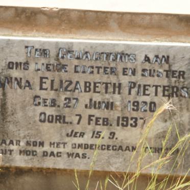 PIETERSE Anna Elizabeth 1920-1937