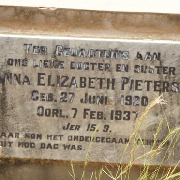 PIETERSE Anna Elizabeth 1920-1937