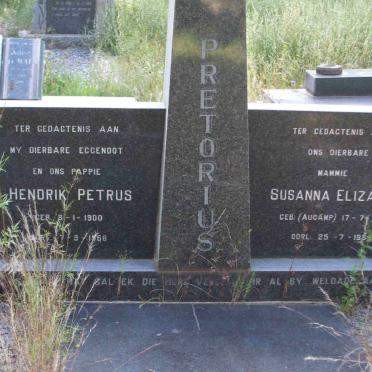 PRETORIUS Hendrik Petrus 1900-1968 &amp; Susanna Elizabeth AUCAMP 1905-1984