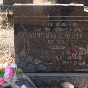 PUCHERT Wilhelmina G. nee BESTER 1927-1969