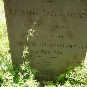 POSTMA Susanna Lasea nee KRUGER 1841-1869 :: POSTMA Helenius 1872-1874
