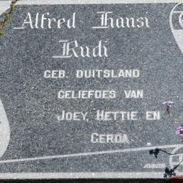 RUDI Alfred Hansi