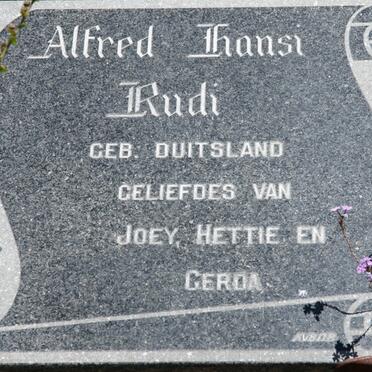 RUDI Alfred Hansi