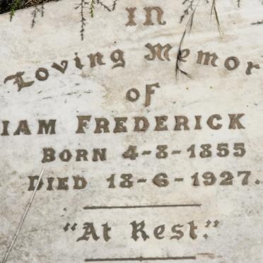 REED William Frederick 1855-1927