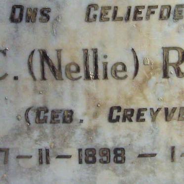 ROSSOUW F.C. nee GREYVENSTEIN 1898-1950