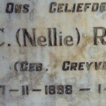 ROSSOUW F.C. nee GREYVENSTEIN 1898-1950