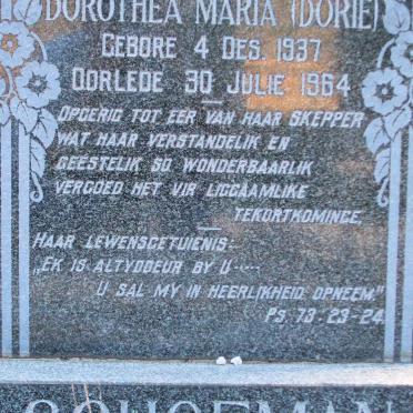 SCHOEMAN Dorothea Maria 1937-1964
