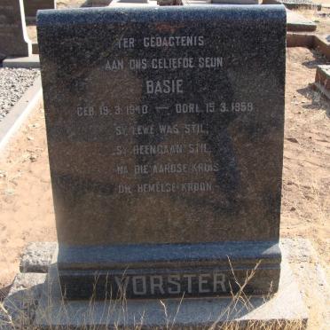 VORSTER Basie 1940-1959