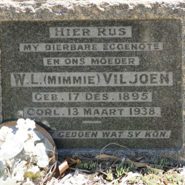VILJOEN W.L. 1895-1938