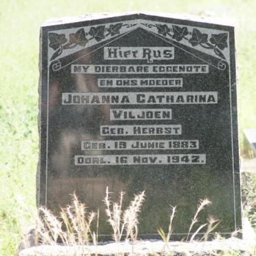 VILJOEN Johanna Catharina nee HERBST 1883-1942